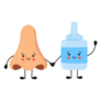 Kawaii Human Nose And Medical Drops Sticker