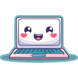 Kawaii Laptop Sticker