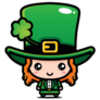 Kawaii Little Leprechaun Sticker