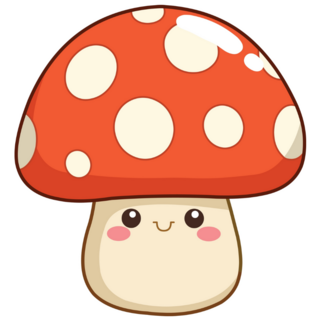 Kawaii Mushroom Sticker