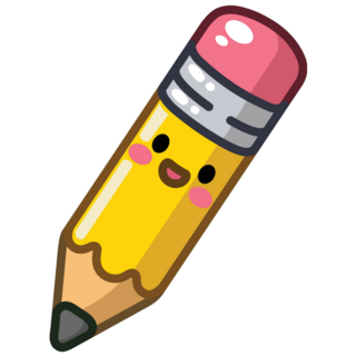 Kawaii Pencil Sticker