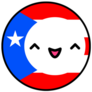 Kawaii Puerto Rico Flag Smile Cute Cartoon Sticker