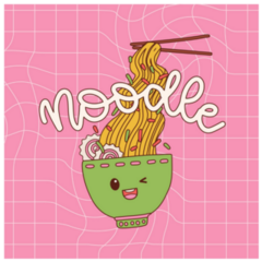 Kawaii Ramen Pink Sticker