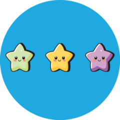Kawaii Stars Sticker 