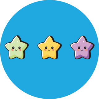 Kawaii Stars Sticker 