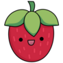 Kawaii Strawberry Sticker