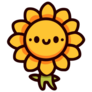 Kawaii Sunflower Sticker