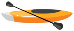 Kayak Illustration Sticker