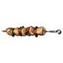 Kebab, Shashlik, Grilled On A Skewer Realistic Sketch Sticker