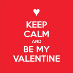 Keep Calm and Be My Valentine Sticker