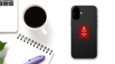 Keep Calm and Canter On Sticker on a Phone (New) example