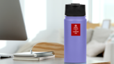 Keep Calm and Canter On Sticker on a Water Bottle (New) example
