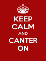 Keep Calm and Canter On Sticker