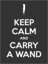 Keep Calm And Carry A Wand Sticker