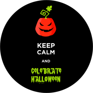 Keep Calm And Celebrate Halloween Sticker