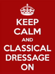 Keep Calm and Classical Dressage On Sticker