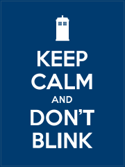 Keep Calm And Dont Blink Sticker