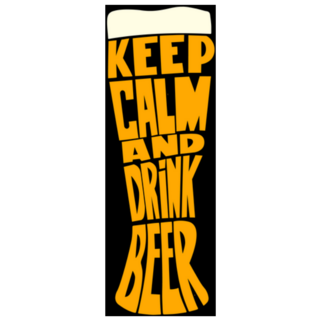 Keep Calm And Drink Beer Sticker