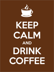 Keep Calm And Drink Coffee Sticker