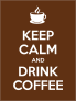 Keep Calm And Drink Coffee Sticker