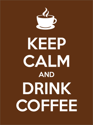 Keep Calm And Drink Coffee Sticker