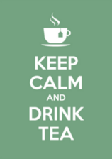 Keep Calm And Drink Tea Sticker
