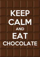 Keep Calm And Eat Chocolate Sticker
