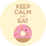 Keep Calm And Eat Donut Sticker