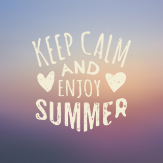 Keep Calm and Enjoy Summer Sticker