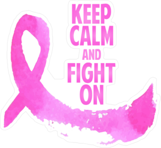 Keep Calm and Fight On Sticker