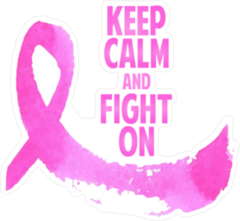 Keep Calm and Fight On Sticker