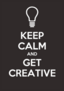 Keep Calm And Get Creative Sticker