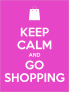 Keep Calm And Go Shopping Sticker