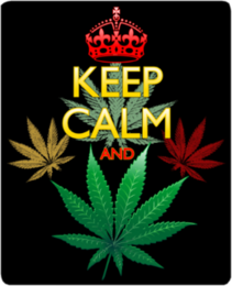 Keep Calm And Marijuana Sticker