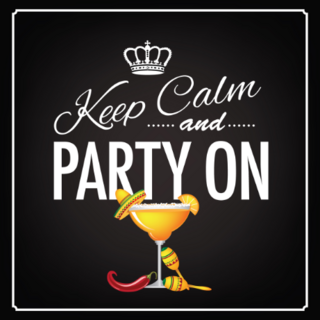 Keep Calm And Party On Sticker