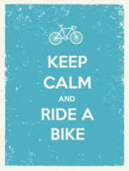 Keep Calm And Ride A Bike Sticker