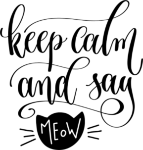 Keep Calm And Say Meow Sticker