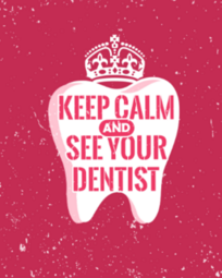 Keep Calm And See Your Dentist Sticker