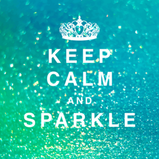 Keep Calm And Sparkle Sticker
