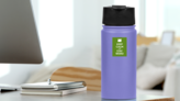 Keep Calm And Stay Weird Sticker on a Water Bottle (New) example