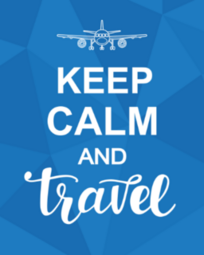 Keep Calm And Travel Sticker