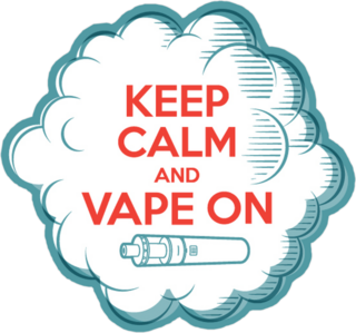 Keep Calm And Vape On Sticker