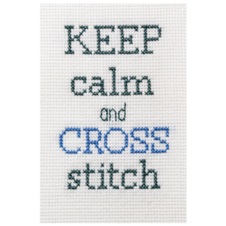Keep Calm Cross Stitch Sticker