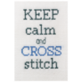Keep Calm Cross Stitch Sticker