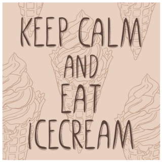 Keep Calm Eat Ice Cream Sticker