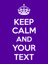 Keep Calm Printed Sticker