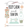 Keep Calm Sew On Sticker