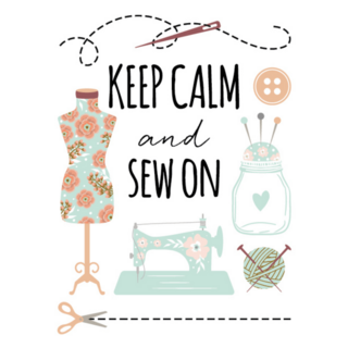 Keep Calm Sew On Sticker