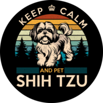 Keep Calm Shih Tzu Sticker