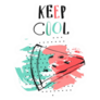 Keep Cool Summer Watermelon Sticker